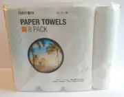MIAMI CARRYON - Paper Towels - 8 Pack - 80 Sheets Per Roll