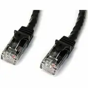StarTech 1m Cat6 Gigabit Snagless RJ45 UTP Patch Cable (M/M), Black - N6PATC1MBK