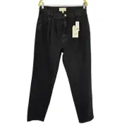 E C/E by Current/Elliott Gravity Pleated Tapered Jean NWT Size 30 Faded Black