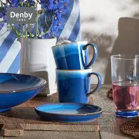 在飛比找Yahoo!奇摩拍賣優惠-denby丹碧英國藍霧馬克杯咖啡杯情侶杯子禮物家用手工陶瓷杯