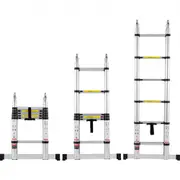 VEVOR Telescoping Extension Ladder 12.5FT A-Shape w/ Stabilizer Bar for RV