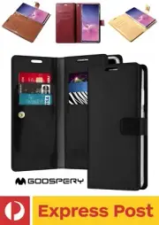 Samsung Galaxy S10+ (Plus) Goospery Mansoor Wallet Leather Cardholder Flip Case