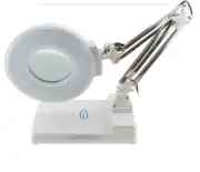 220V LED Desk Table Magnifier Lamp 10X Magnifying Reading Inspection Lamp 6500K