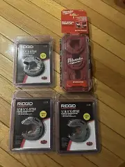 1 MILWAUKEE CLOSE QUARTERS 3 PIECE COPPER CUTTER SET & 3 RIDGID C-STYLE CUTTER