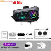 1/2Pcs Bluetooth Motorcycle Helmet Intercom Wireless Interphone Intercomunicador