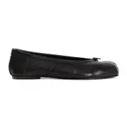 [Maison Margiela] Maison Margiela-Black Tabi Ballerina Flats-Donna 39 IT