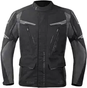 Germot Argos waterproof Motorcycle Textile Jacket, black-grey, Size XL for Men Black Grey