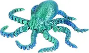 Print Octopus - Stress Relief Animal Figurine - Creative Colorful Action Figure, Deep Sea Octopus Ornament for Desk, Car, Family, Christmas