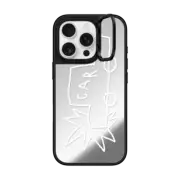 iPhone 16 Pro Mirror Ring Stand Case MagSafe Compatible CAR WHITE