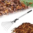 Garden Leaf Rake Cleaning Leaves and Debris Outdoor Cleaning Telescoping Rake