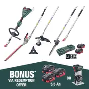 Metabo 36V (2x18V) Multi Function Garden Head Bundle AU68403650