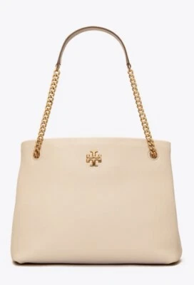 AUTH Tory Burch Kira Calf Leather Tote Bag