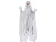 Spinning White Witch Prop Animated Halloween Prop Ghost Haunted House Sound Evil