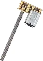 Respicefinem N20 Motor Micro Gear Motor Dc 6v/12v Mini Electric Motor Thread Flip N20 Gear Motor M4 X 55mm Shaft Micro Motor Landing Gear Motor Gear Box (6 V 200 tpm)