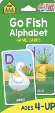 School Zone - Go Fish Alphabet Game Cards - Ages 4 & Up!
