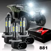3x LED Bulbs For Polaris Sportsman HEADLIGHT 500 550 570 600 700 800 850 XP