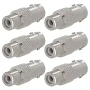6x BNC Female Jack to RCA Female Jack Coax/Coaxial Cable Adapter Connector CCTV