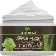 Taliah Waajid Green Apple & Aloe Nutrition Curl Elixir 12oz – Curl Defining Leave-In Conditioner for Natural Hair, Moisturizes, Strengthens, Reduces Frizz, Enhances Shine
