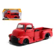 97461) BY JADA. 1952 CHEVY COE PICKUP. RED COLOR. OPENING DOORS. SCALE 1/24.