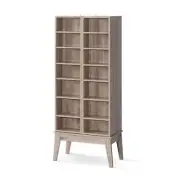 Artiss Bookshelf CD Storage Rack - BERG Cabinet Oak Shelves Wall Adjustable New