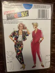 Burda 4798 UNCUT Sewing Pattern, Misses' Tops & Pants, Size 10-20