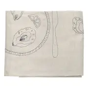 Ecology Cotton/Linen Feast Tablecloth 150x240cm Flax
