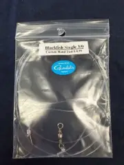 CUSTOM HAND TIED BLACKFISH SINGLE RIGS WITH 50LB LEADER & GAMAKATSU HOOKS
