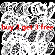 Reusable Face and Body Paint Stencils Kit Tattoo Stencils for Kids Painting Tool