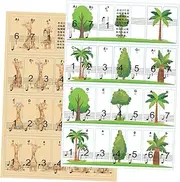 2 Sets Piano Keyboard Stickers Electronic Decals Introductory Stickers Electronic Beginner Decals Piano Beginner Decals Simple Stickers Instrument Stickers PVC Poster Music