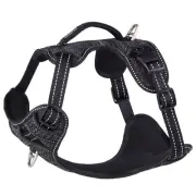 Rogz Explore Durable Nylon Dog Safety Harness Black Medium