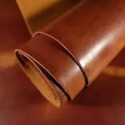 Finished Vegtan Full Grain Buffalo Genuine Leather Hides Crafts | Home Decor Leather Crafts Tooling Sewing Hobby Workshop Crafting Leather Hides (Tan, 12X24)