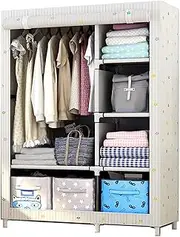Simple Open Wardrobe, Multifunction Closet Storage Organizer Portable Fabric Wardrobe Storage Cabinet 170 * 105 * 45CM(Size:170 * 105 * 45CM,Color:B) (D 170 * 105 * 45CM)