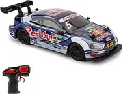 CMJ RC Cars 124RABL Audi RS5 DTM Officially Licensed Remote Control Car Toy 1:24 Scale 2.4Ghz Blue/Red Bull