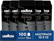 Lavazza, Espresso Maestro Ristretto, 100 Coffee Pods Compatible with Nespresso Machines, Chocolate&Caramel Notes, Arabica&Robusta, Intensity 12/13, Dark Roasting, 10 Packs of 10 Pods