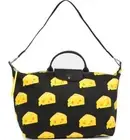 Longchamp Le Pliage Cheese Print 18 Large Nylon Travel Satchel Tote Bag ~NIP~
