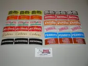 (36) VENDSTAR 3000 VENDING MACHINE RECTANGLE CANDY LABEL STICKERS - Free Ship!