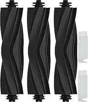[YBVABE] Main Brush for Dreame X40 Ultra/ X30 Ultral/ L10s Ultra/ L20 Ultra/ L10s Pro Ultra/ L10s Plus/ L10s Pro Gen 2/ L30 Ultra/ L40 Ultra/ D10s Plus,3Pack Replacement Roller Rubber Brush