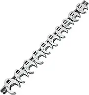 Okiyakusama 10 Pieces 3/8 inch Drive Crowfoot Wrench Set Crows Foot Wrench Professional 10 11 13 14 15 16 17 18 19 22mm Repair Tools