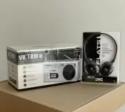 Victrola Bluetooth Boombox With JVC Stereo Headphones BRAND NEW IN BOX