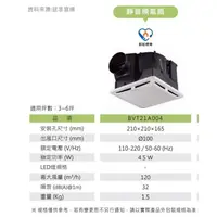 在飛比找蝦皮購物優惠-二手換氣扇 110V220V共用  SUNON建準BVT21