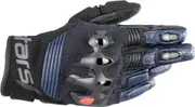 Alpinestars Halo Motorcycle Gloves, black-blue, Size M for Men Black Blue