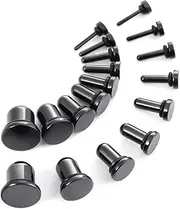 [TBOSEN] 18PCS Surgical Stainless Steel Stretching Kit Plugs Expander Single Flat Top Body Piercing Jewelry Set 14G-00G