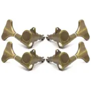 2L2R Fish Tail Sealed 4 Strings Style Bass Tuning Peg Tuner Machine Heads Bronze