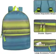 Trailmaker Boys Printed Backpack with Pencil Pouch for School Kids - Blue Hued