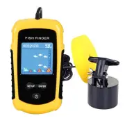 Handheld Kayak Fish Depth Finder Portable Transducer Fish Finder Sonar Boat D...