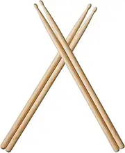 Drumsticks 5A, 2 Pairs Classic Maple Wood Drum Sticks for Kids Adults and Beginners, Anti-Slip and Durable Drumsticks