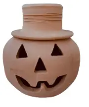 Cravens Pottery Georgia Clay Jack-o’-Lantern Pumpkin Face The Punk NEW IN BOX