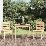 3 Piece Garden Bistro Set Solid Wood Pine, Furniture Sets, Patio Furniture