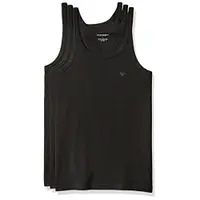 在飛比找ETMall東森購物網優惠-EMPORIO ARMANI 男時尚標誌款黑色背心3件組(預