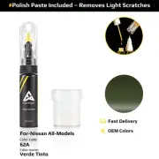 Touch Up Paint For Nissan All Models 62A Verde Tinto With Polish Paste